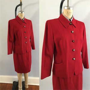 Vintage Pendleton 2pc skirt & jacket set 8 Petite